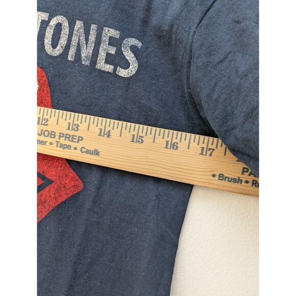 The Rolling Stones T-Shirt Graphic 1975 US Tour Short Sleeve Blue Size XS - Picture 4 of 8
